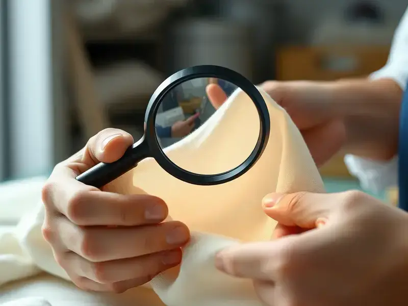 繊維診断の様子